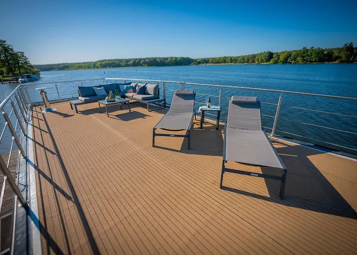 بوتيل Magisches Abenteuer-hausboot Juno Fürstenberg-Havel